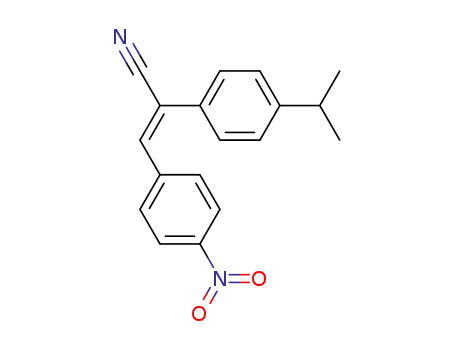 Molecular Structure of 53407-78-6 ((2Z)-2-[4-(1-methylethyl)phenyl]-3-(4-nitrophenyl)prop-2-enenitrile)