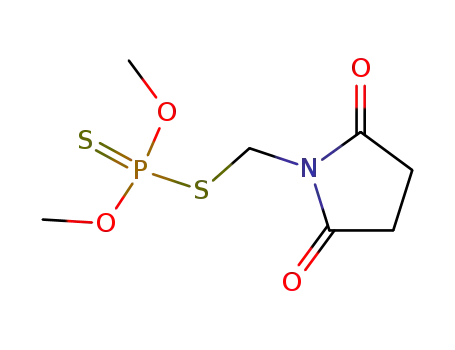 Phosphorodithioic acid, O,O-dimethyl ester, S-ester with N-(mercaptomethyl)succinimide