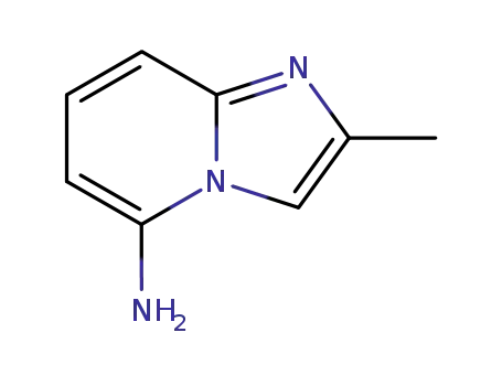 Molecular Structure of 5918-81-0 (2-methylimidazo[1,2-a]pyridin-5-amine(SALTDATA: HCl))