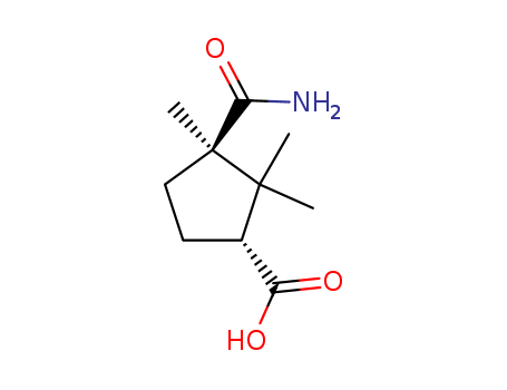 Cyclopentanecarboxylicacid, 3-(aminocarbonyl)-2,2,3-trimethyl- cas  5333-17-5