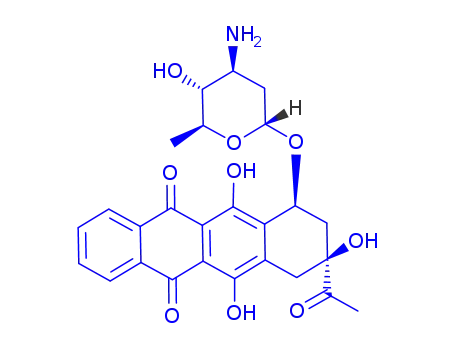 (7S,9S)-9-acetyl-7-<(3'-amino-2',3',6'-trideoxy-α-L-arabinohexopyranosyl)oxy>-7,8,9,10-tetrahydro-6,9,11-trihydroxy-5,12-naphthacenedione