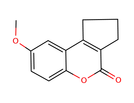 Molecular Structure of 533884-90-1 (8-methoxy-2,3-dihydrocyclopenta[c]chromen-4(1H)-one)
