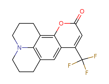 2,3,5,6-1H,4H-Tetrahydro-8-trifluormethylquinolizino-(9,9a,1-gh)coumarin