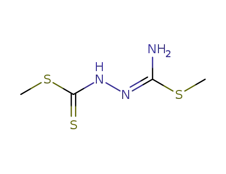 Molecular Structure of 871883-24-8 ((amino-methylsulfanyl-methylene)-dithiocarbazic acid methyl ester)