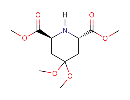 4,4-Dimethoxy-2β,6α-piperidinedicarboxylic acid dimethyl ester