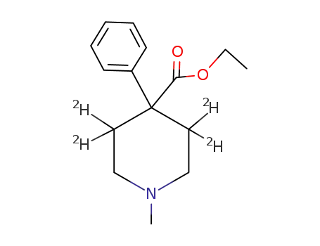 Molecular Structure of 53484-73-4 (MEPERIDINE (D4))