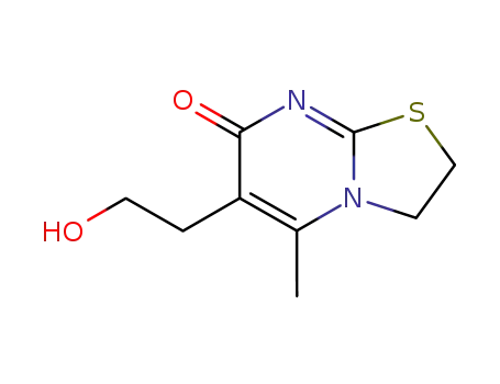 Molecular Structure of 53750-92-8 (6-(2-hydroxyethyl)-5-methyl-2,3-dihydro-7H-[1,3]thiazolo[3,2-a]pyrimidin-7-one)