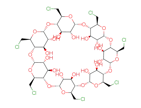 Molecular Structure of 155953-27-8 (heptakis-(6-chloro-6-deoxy)-β-cyclodextrin)