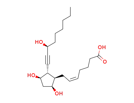 Molecular Structure of 59476-66-3 (20-methyl-13,14-(didehydroprostaglandin) F2alpha)