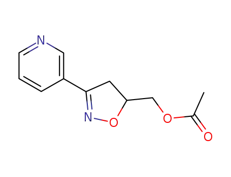 5-Isoxazolemethanol, 4,5-dihydro-3-(3-pyridinyl)-, acetate (ester)