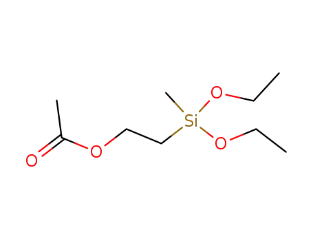 Molecular Structure of 59549-76-7 (2-AcetoxyethylMethylDiethoxysilane)