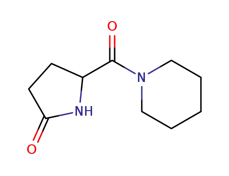 Molecular Structure of 59388-44-2 (5-(piperidine-1-carbonyl)pyrrolidin-2-one)
