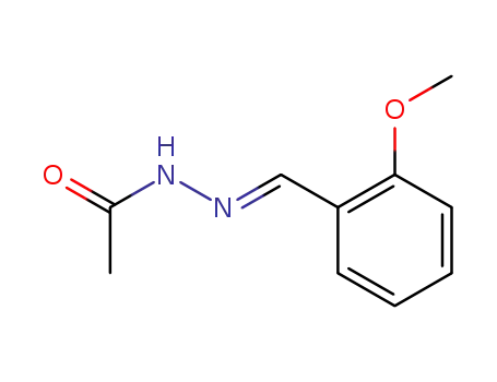 Molecular Structure of 59670-21-2 (Acetic acid,2-[(2-methoxyphenyl)methylene]hydrazide)