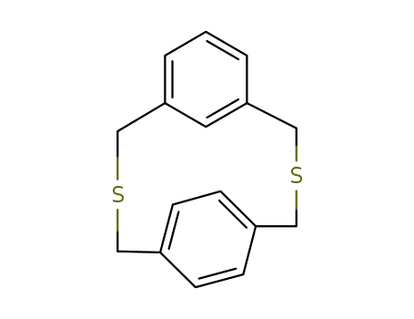 Molecular Structure of 23949-45-3 (3,11-Dithiatricyclo[11.2.2.15,9]octadeca-5,7,9(18),13,15,16-hexaene)
