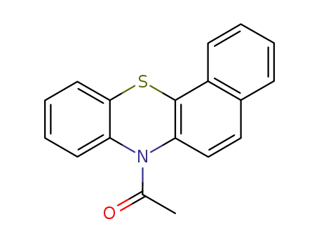 Molecular Structure of 5395-10-8 (1-(7H-benzo[c]phenothiazin-7-yl)ethanone)