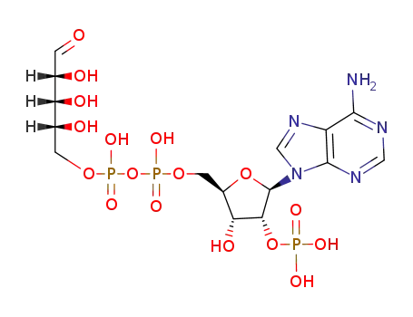 Molecular Structure of 53595-18-9 (2'-MONOPHOSPHOADENOSINE 5'-*DIPHOSPHORIBOSE SODIUM)