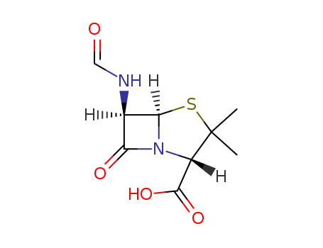 4-Thia-1-azabicyclo[3.2.0]heptane-2-carboxylicacid, 6-(formylamino)-3,3-dimethyl-7-oxo-, (2S,5R,6R)-