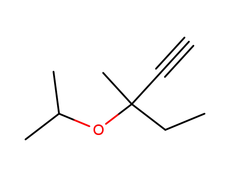Molecular Structure of 53966-55-5 (3-Methyl-3-(1-methylethoxy)-1-pentyne)