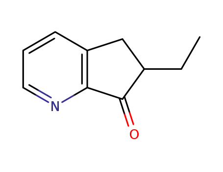 Molecular Structure of 535935-88-7 (6-ethyl-5,6-dihydro-7H-cyclopenta[b]pyridin-7-one)