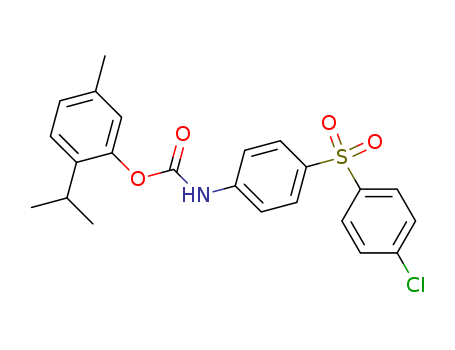 Carbamicacid, [4-[(4-chlorophenyl)sulfonyl]phenyl]-, 5-methyl-2-(1-methylethyl)phenylester (9CI)