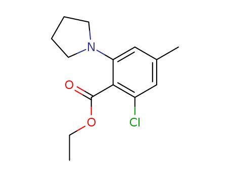 ETHYL2-CHLORO-4-METHYL-6-TETRAHYDRO-1H-PYRROL-1-YLBENZOATE