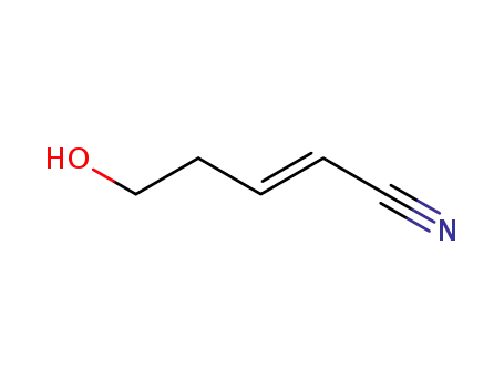 Molecular Structure of 53778-56-6 ((E)-5-Hydroxy-2-pentenenitrile)