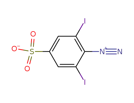 Molecular Structure of 59259-95-9 (diazodiiodosulfanilic acid)