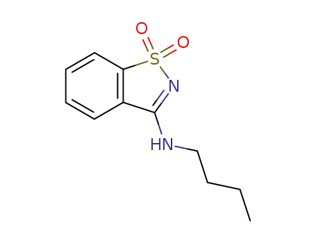 Molecular Structure of 53983-80-5 (N-butyl-1,2-benzothiazol-3-amine 1,1-dioxide)