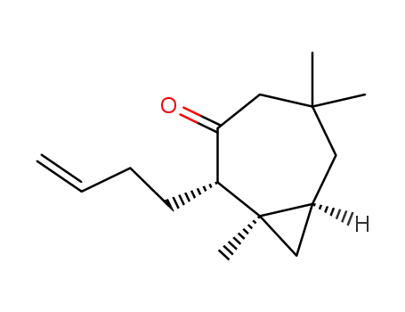 (1S,2S,8S)-2-(4'-butenyl)-1,5,5-trimethyl-bicyclo<5.1.0>-3-octanone
