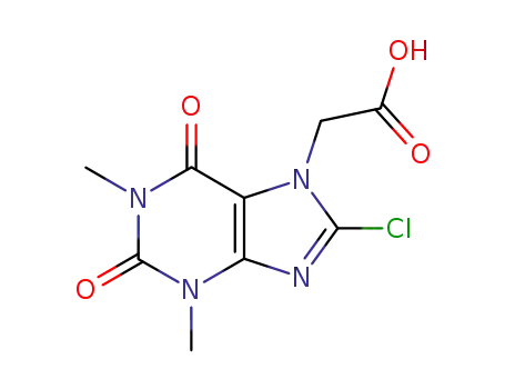 2-(8-CHLORO-1,3-DIMETHYL-2,6-DIOXO-1,2,3,6-TETRAHYDRO-7H-PURIN-7-YL)ACETIC ACID