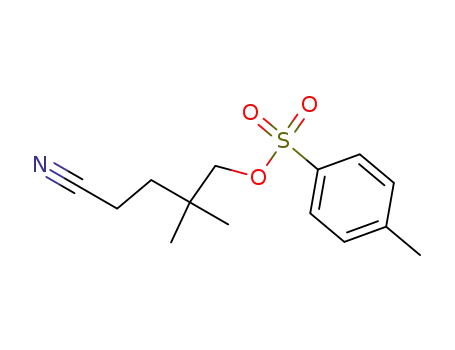 toluene-4-sulfonic acid-(4-cyano-2,2-dimethyl-butyl ester)