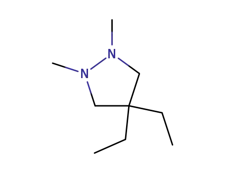 피라졸리딘, 4,4-디에틸-1,2-디메틸-, 트랜스-(9CI)
