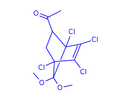1-(1,4,5,6-tetrachloro-7,7-dimethoxy-norborn-5-en-2-yl)-ethanone