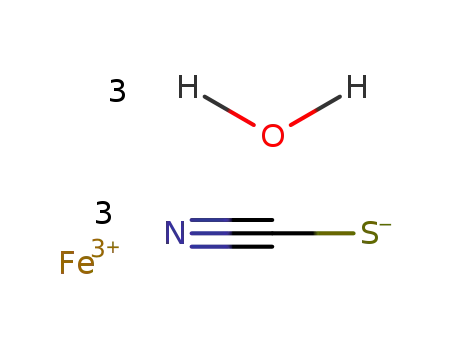 Molecular Structure of 5936-20-9 (thiocyanic acid ; iron (III)-compound)