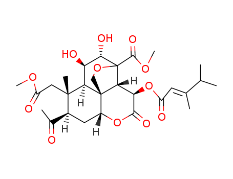 3,10-Ethano-1H,8H-furo[3,4-d][1]benzopyran-9-aceticacid,8-acetyl-4-[(3,4-dimethyl-1-oxo-2-pentenyl)oxy]octahydro-11,12-dihydroxy-3-(methoxycarbonyl)-9-methyl-5-oxo-,methyl ester, [3S-[3a,3aa,4a(E),6aa