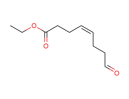 Molecular Structure of 56879-14-2 (4-Octenoic acid, 8-oxo-, ethyl ester, (Z)-)