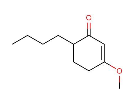 Molecular Structure of 53690-81-6 (6-Butyl-3-methoxy-2-cyclohexen-1-one)