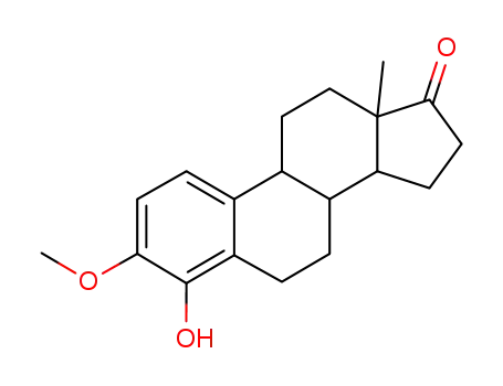 Molecular Structure of 5976-62-5 (4-hydroxyestrone-3-methyl ether)