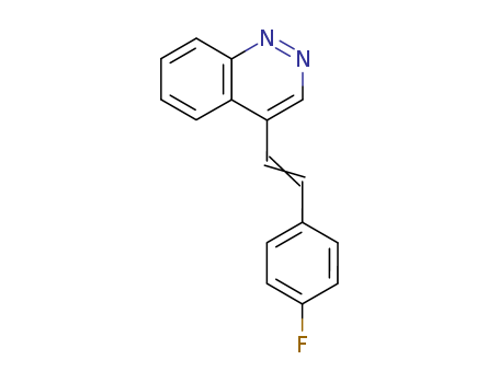 Cinnoline,4-[2-(4-fluorophenyl)ethenyl]- cas  5387-94-0