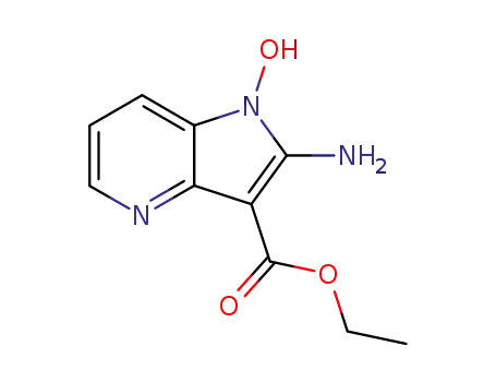 Molecular Structure of 87592-13-0 (1H-Pyrrolo[3,2-b]pyridine-3-carboxylic acid, 2-amino-1-hydroxy-, ethyl
ester)