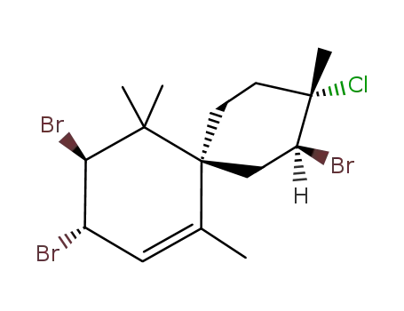(3S,4S,6S,8S,9S)-3,4,8-Tribromo-9-chloro-1,5,5,9-tetramethyl-spiro[5.5]undec-1-ene
