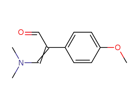 Molecular Structure of 53868-28-3 (3-(DIMETHYLAMINO)-2-(4-METHOXYPHENYL)ACROLEIN)