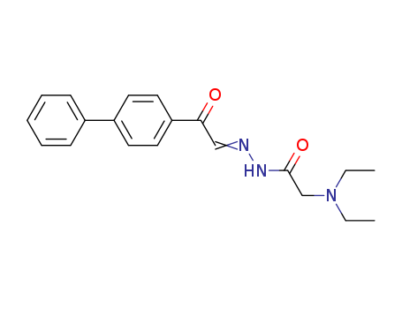 Glycine, N,N-diethyl-,(2-[1,1'-biphenyl]-4-yl-2-oxoethylidene)hydrazide (9CI)