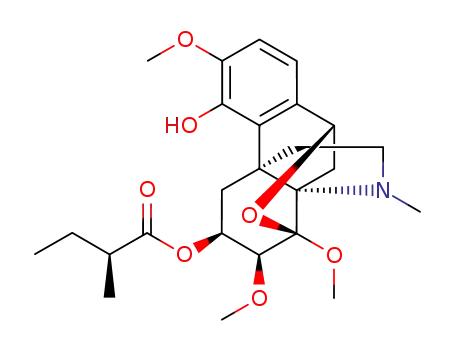 (6β,7β,8β,10β)-8,10-epoxy-4,6-dihydroxy-3,7,8-trimethoxy-17-methylhasubanan 6-((2S)-methylbutyrate)