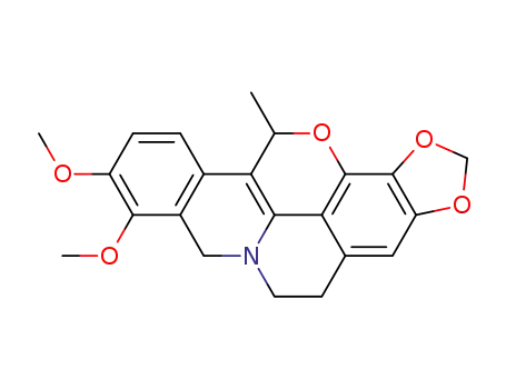 9,10-dimethoxy-13-methyl-5,13-dihydro-6<i>H</i>,8<i>H</i>-benzo[<i>g</i>][1,3]dioxolo[4',5':7,8]chromeno[3,4,5-<i>ija</i>]quinolizine