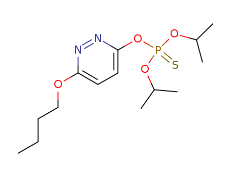 Phosphorothioicacid, O-(6-butoxy-3-pyridazinyl) O,O-bis(1-methylethyl) ester