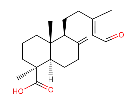 Molecular Structure of 159812-25-6 ((E)-15-oxolabda-8<sup>(17)</sup>,13-diene-19-oic acid)