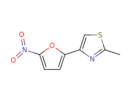 Molecular Structure of 53757-29-2 (2-METHYL-4-(5-NITRO-2-FURYL)THIAZOLE)