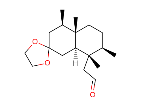 ((4'R,4'aS,7'R,8'S,8'aS)-4',4'a,7',8'-Tetramethyl-octahydro-spiro[[1,3]dioxolane-2,2'-naphthalen]-8'-yl)-acetaldehyde