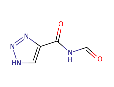 Molecular Structure of 106913-63-7 (1H-1,2,3-Triazole-4-carboxamide,N-formyl-(9CI))